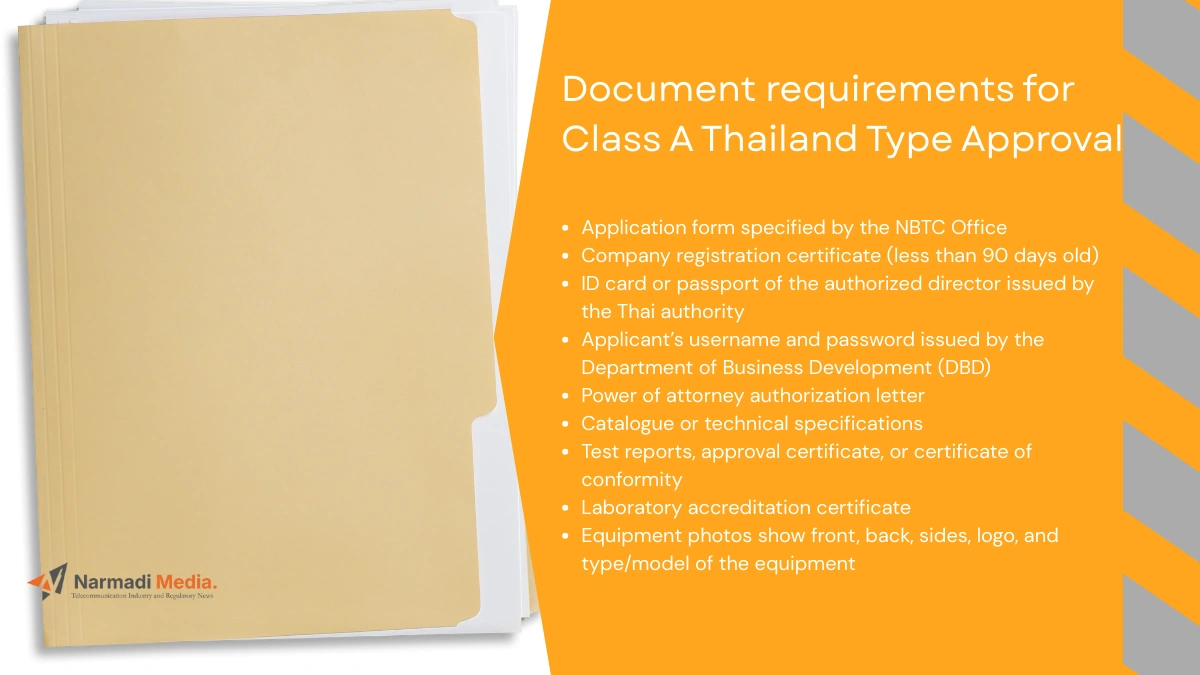 Document Requirements for Thailand Type Approval 2