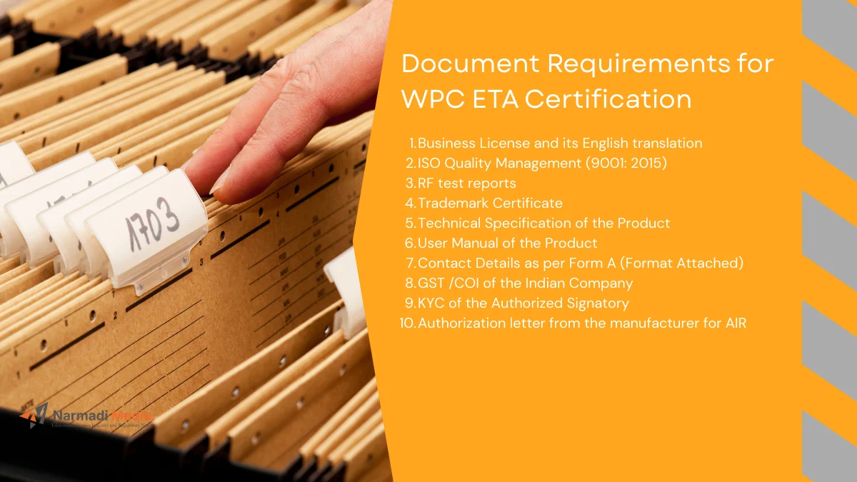 Document Requirements for India Type Approval 2