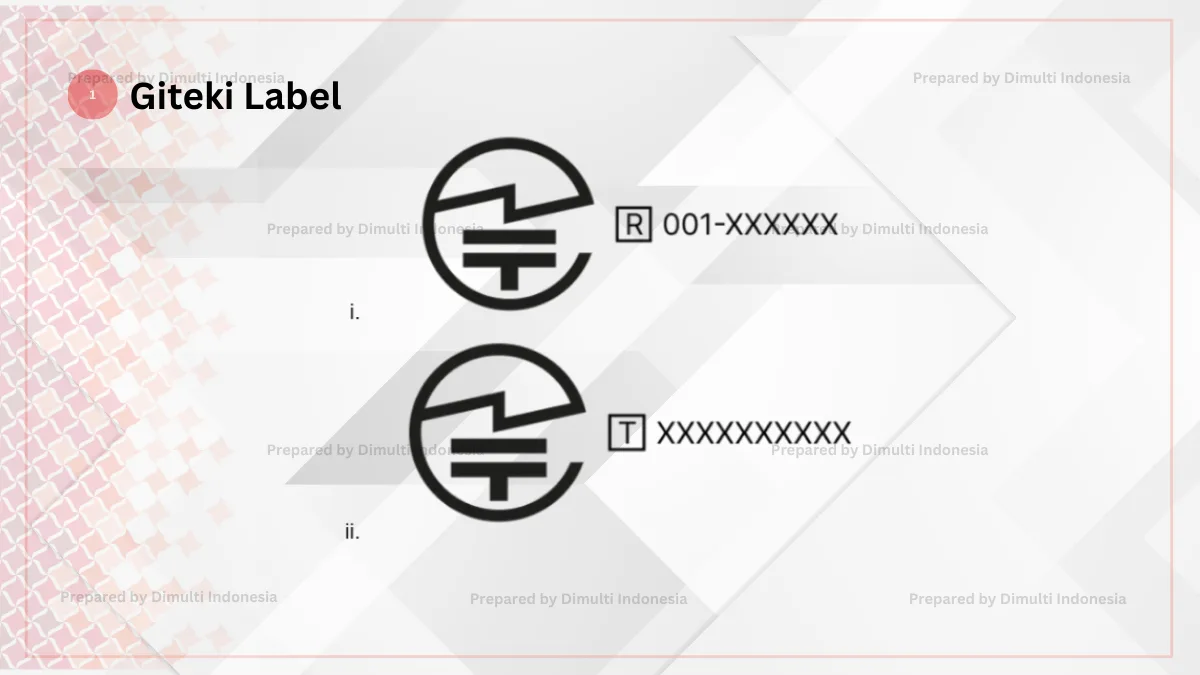Japan Type Approval Label Giteki