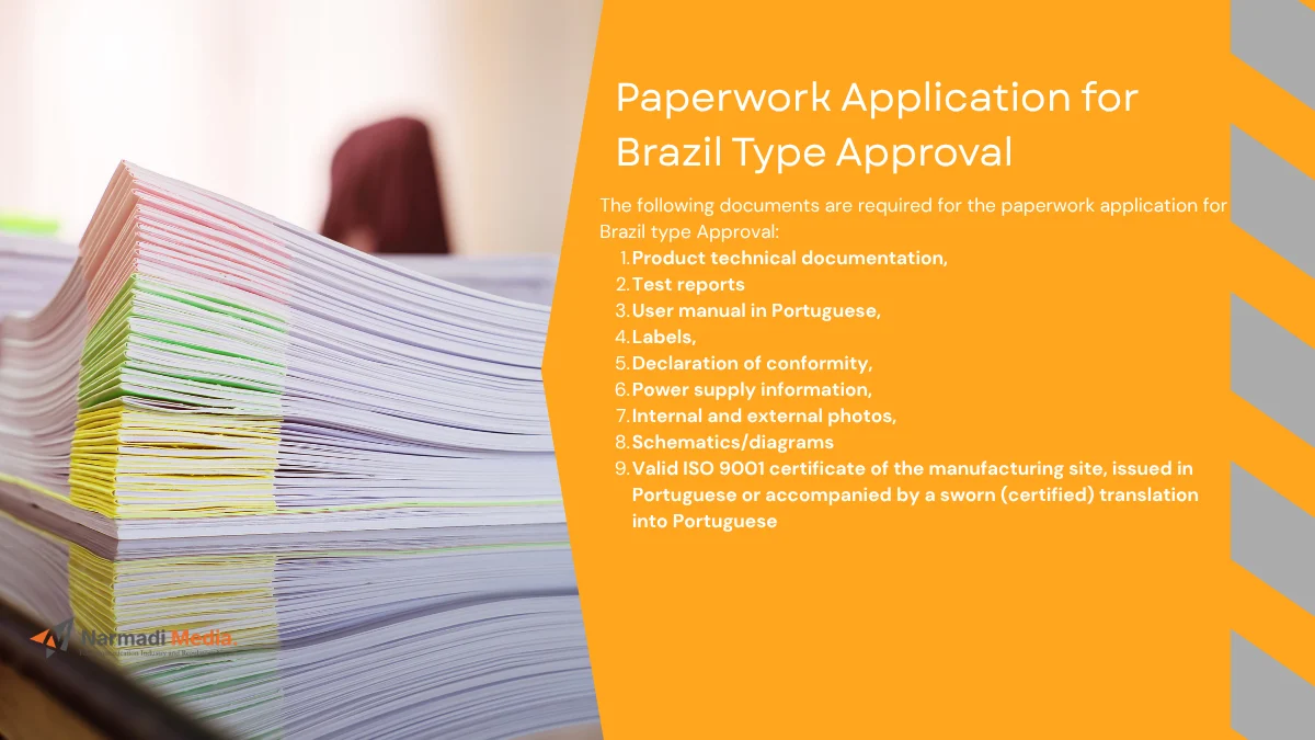 Paperwork Application for Brazil Type Approval 2
