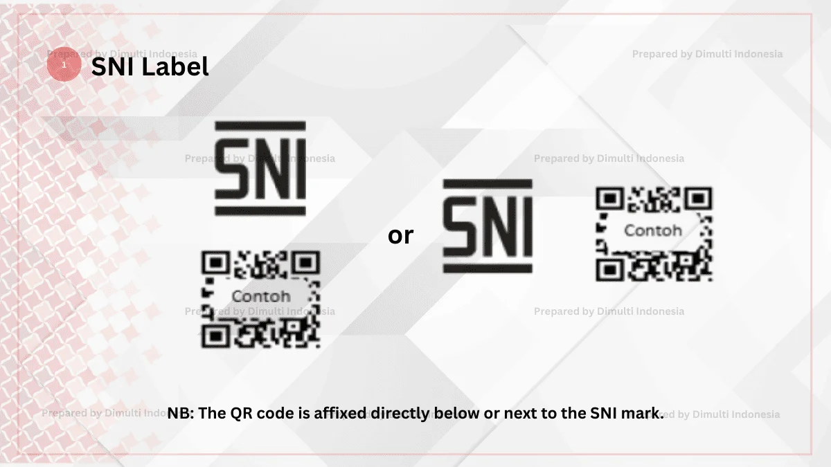 Contoh label SNI yang wajib dipasang di produk bersertifikat.