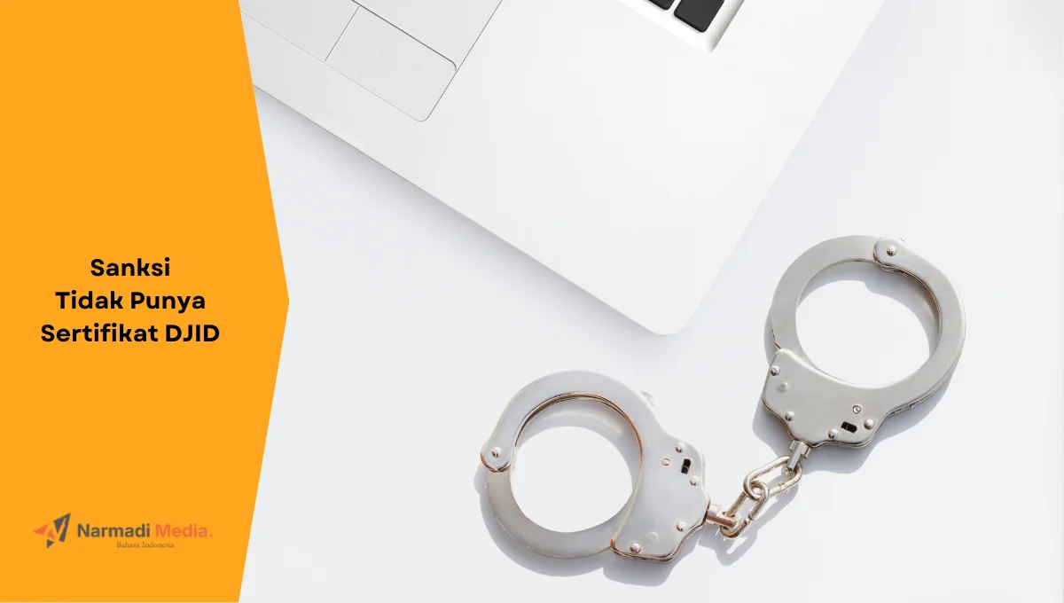 Ilustrasi borgol yang menandakan hukuman karena tidak punya sertifikat DJID.