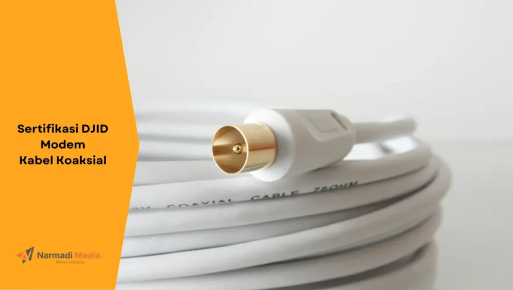 Kabel koaksial yang digunakan untuk transmisi data modem kabel koaksial.