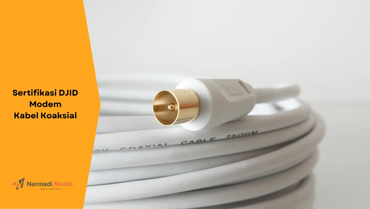 Kabel koaksial yang digunakan untuk transmisi data modem kabel koaksial.
