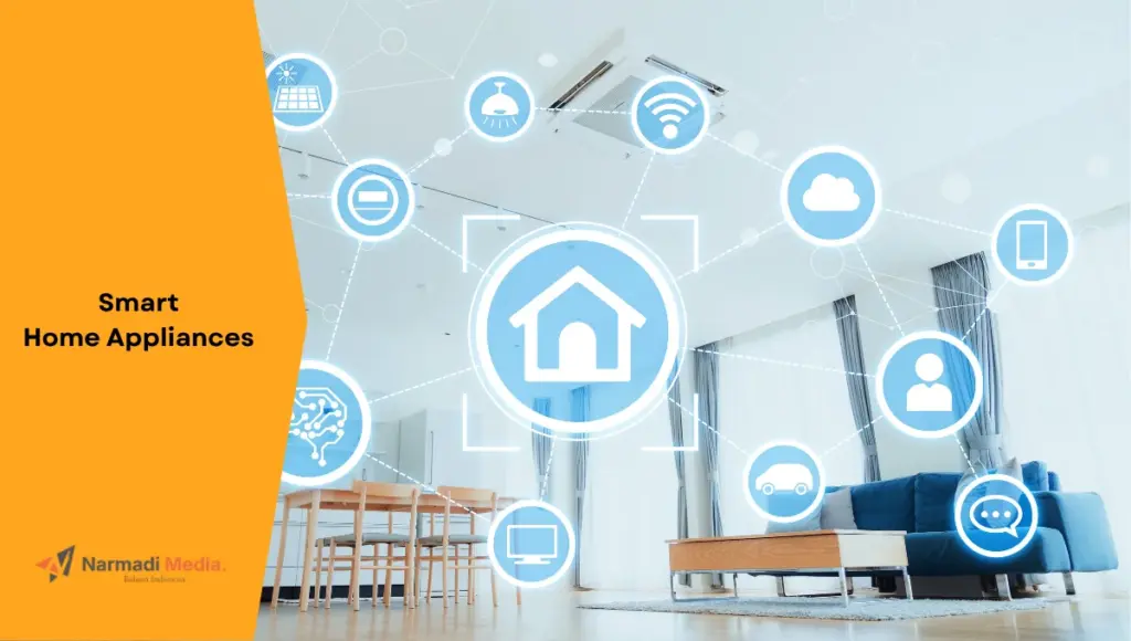 Ilustrasi smart home appliances.