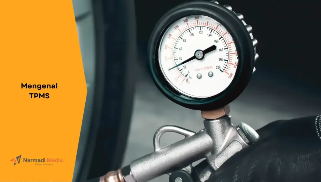 Salah satu jenis perangkat TPMS untuk mengukur tekanan angin ban.