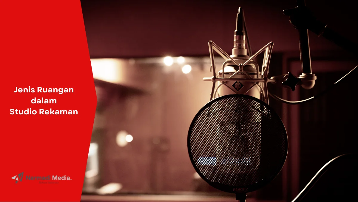 Ilustrasi vocal room. Salah satu jenis ruangan dalam studio rekaman.