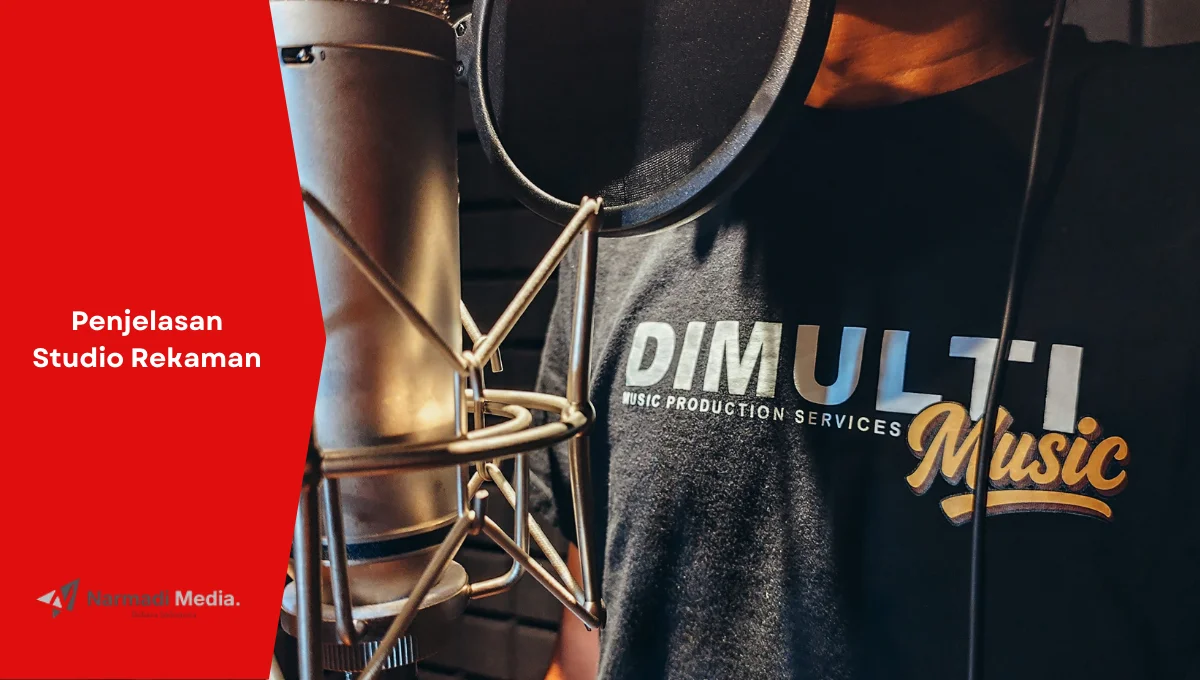 Proses take vocal di studio rekaman profesional Dimulti Music.