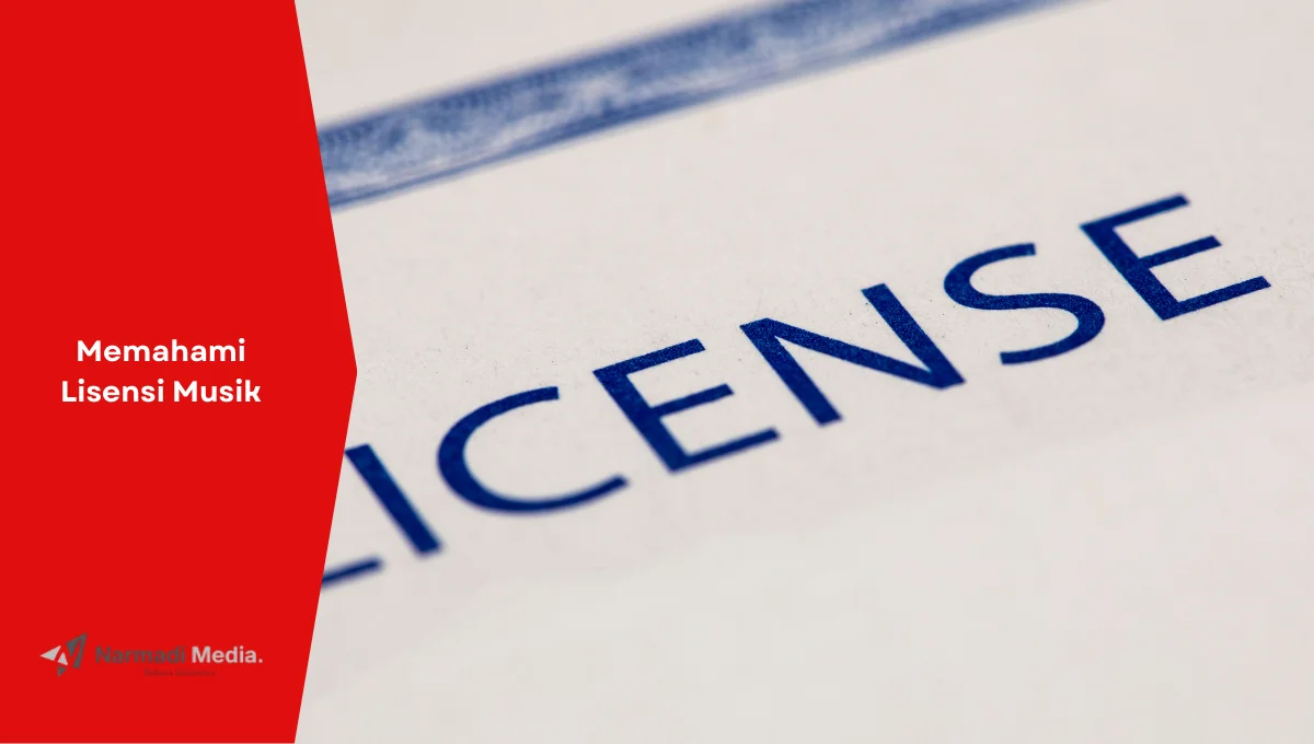Ilustrasi cap lisensi. Ini penjelasan tentang lisensi musik di Indonesia.