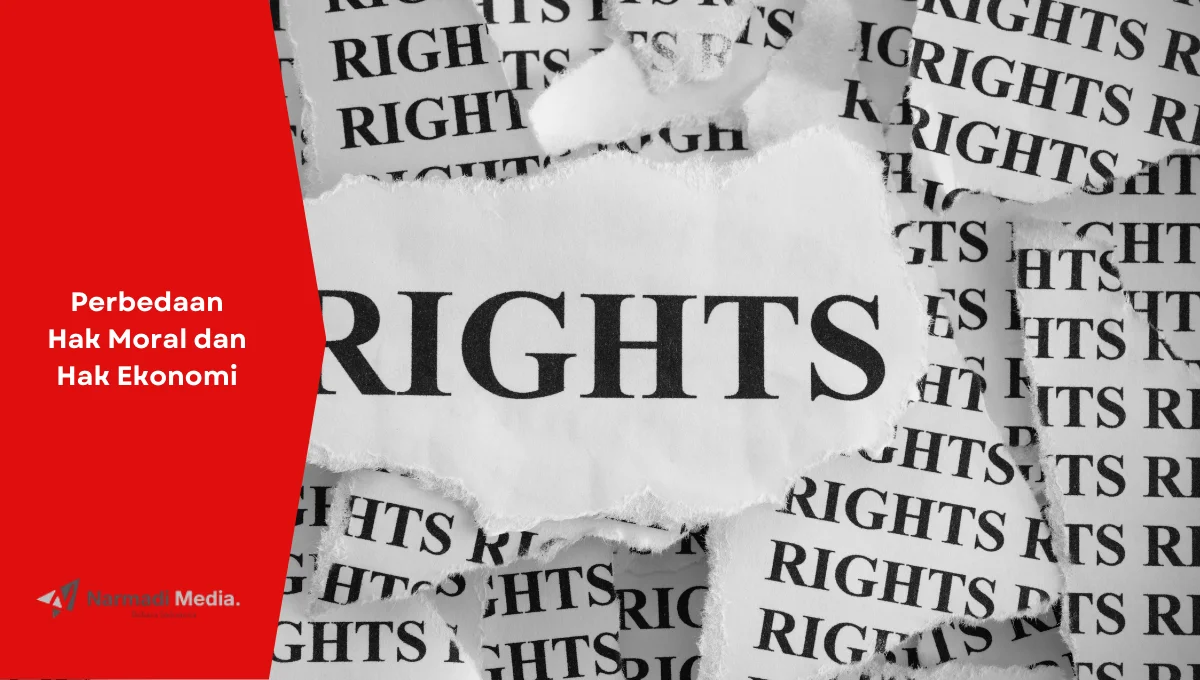 Ilustrasi hak. Ini perbedaan hak moral dan hak ekonomi dalam hak cipta musik.