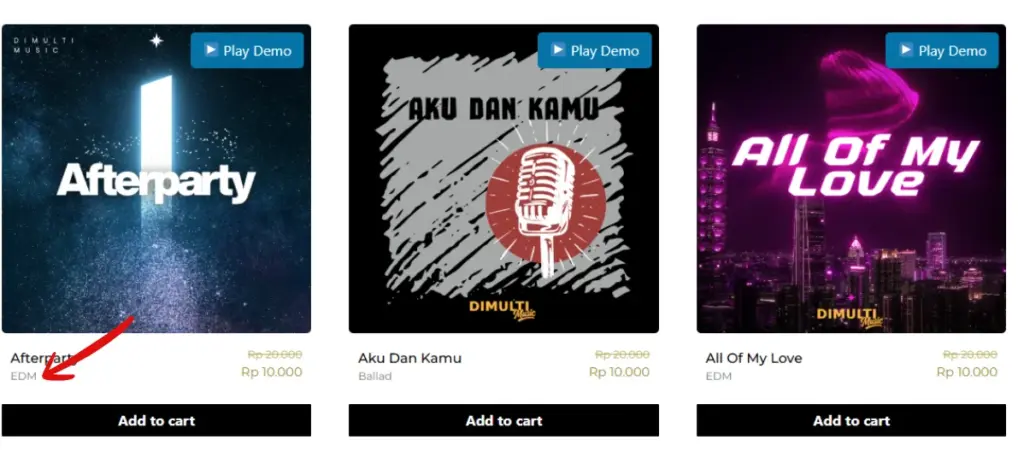 Pilih Lagu Sesuai Genre di Dimulti Music.